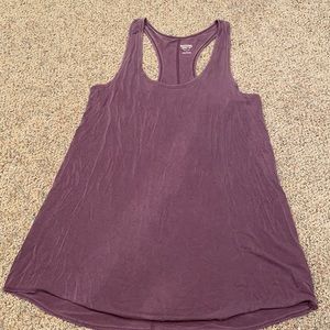 Purple razor back top